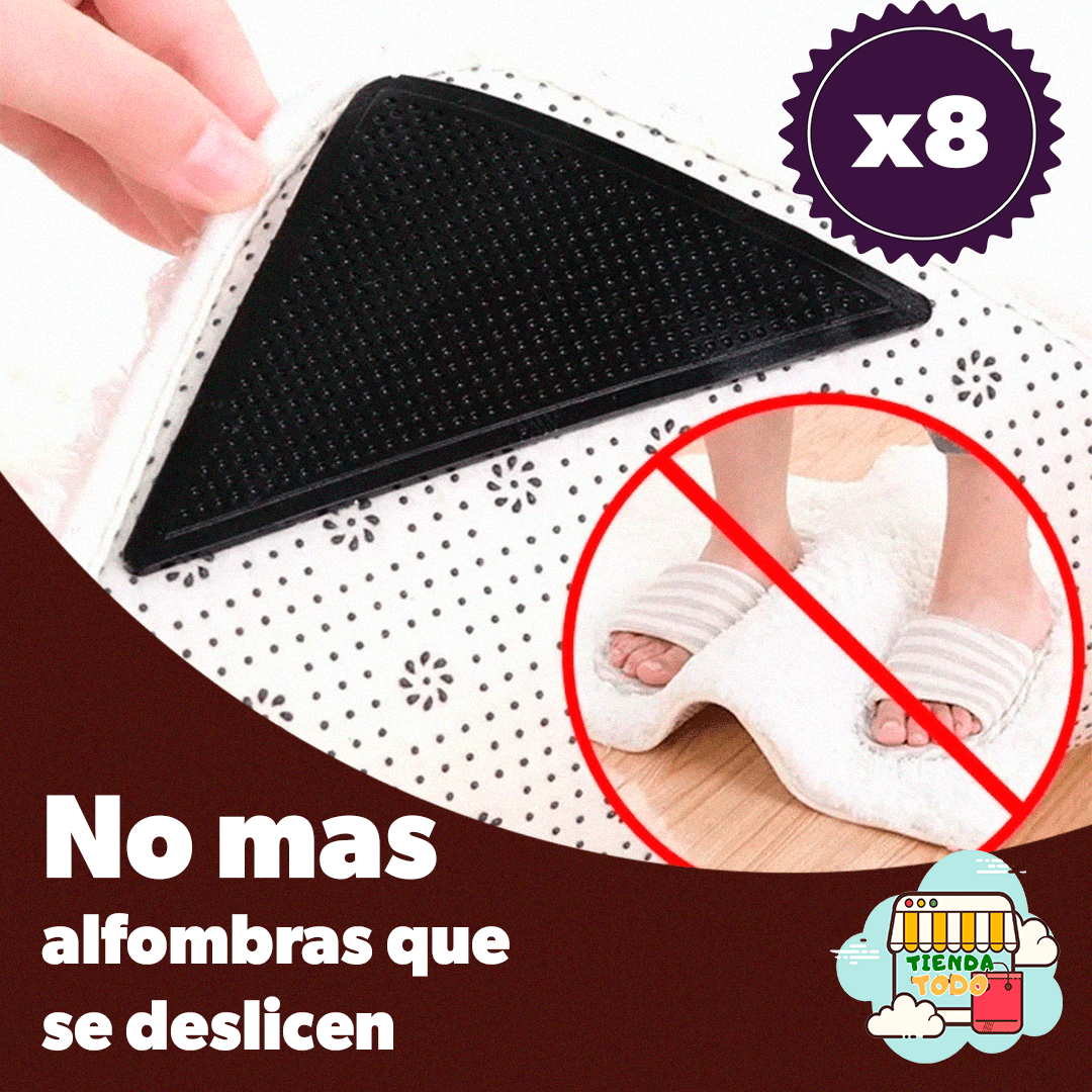SET x 8 piezas de Agarres Antideslizantes para Alfombras