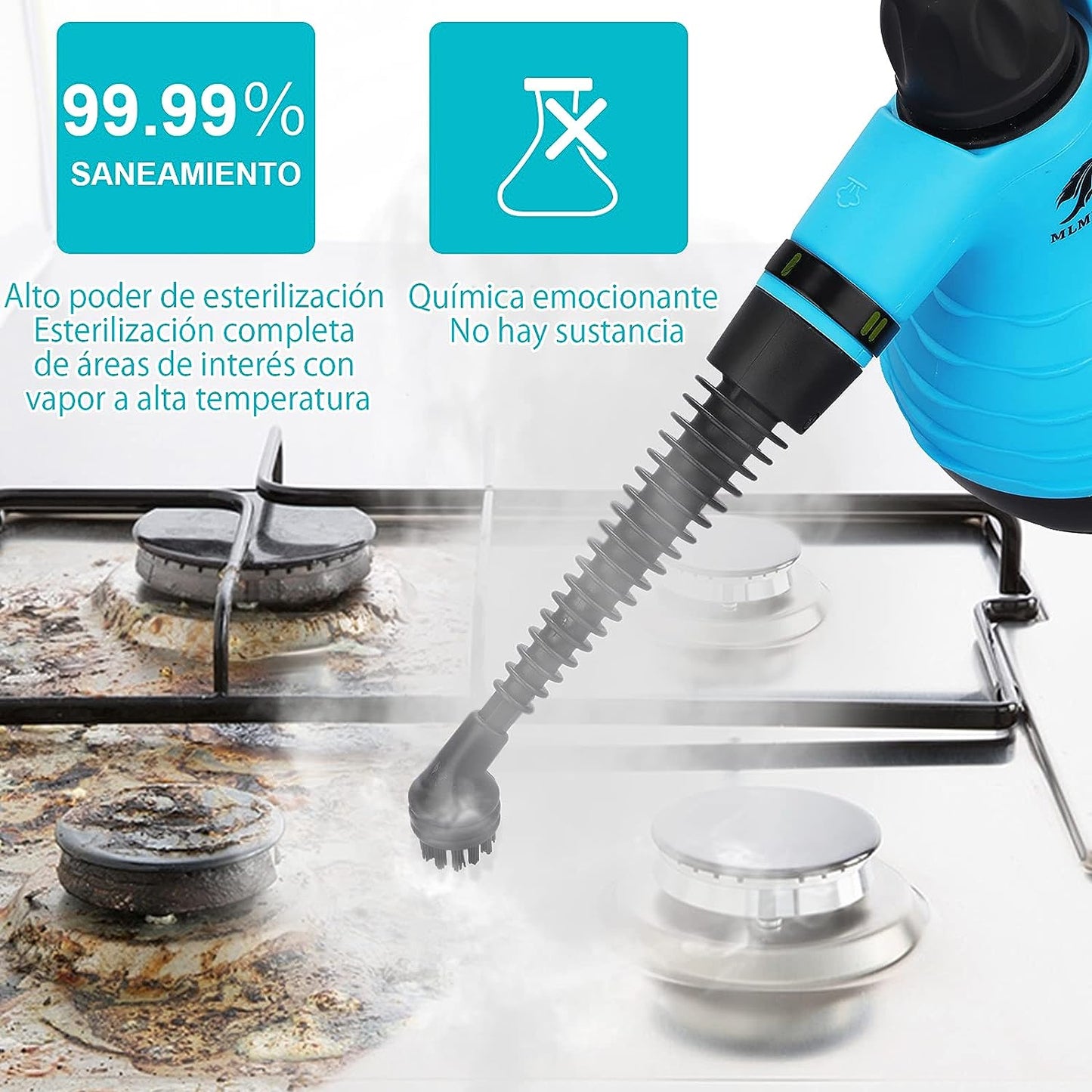 Limpiador a Vapor de Mano - Vaporizador de Tapicería