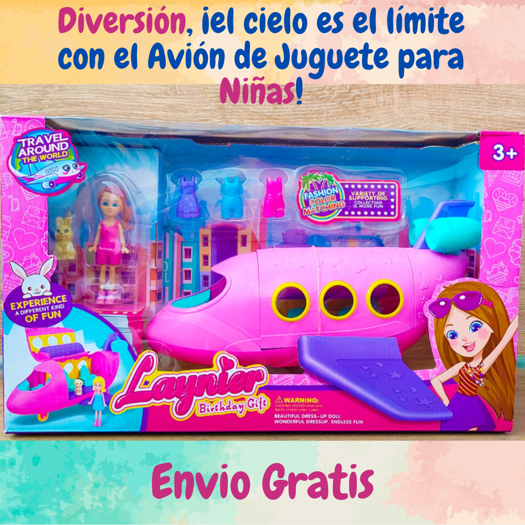¡OFERTA PRENAVIDAD! Avión Para Niñas Con Accesorios, Muñeca Y Mascota ✈😍