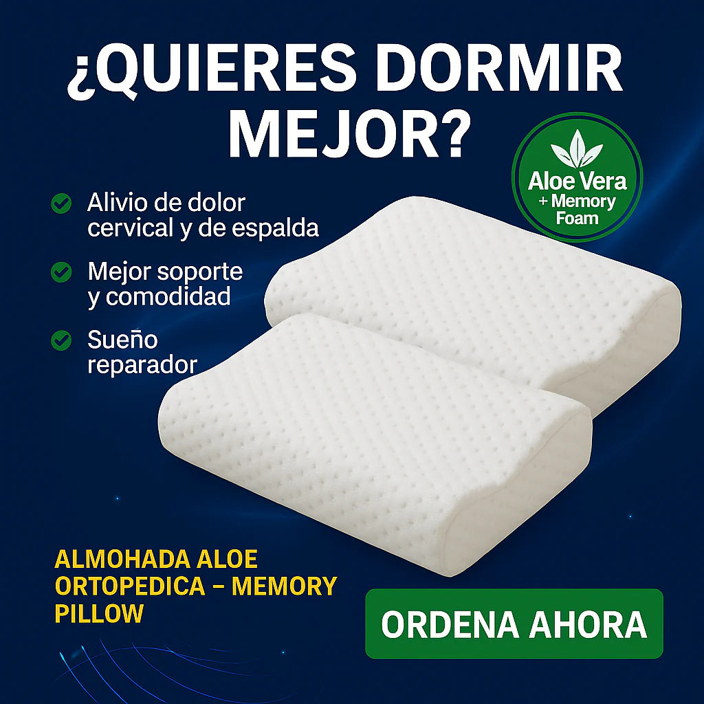 Almohada Aloe Ortopedica Memory Pillow