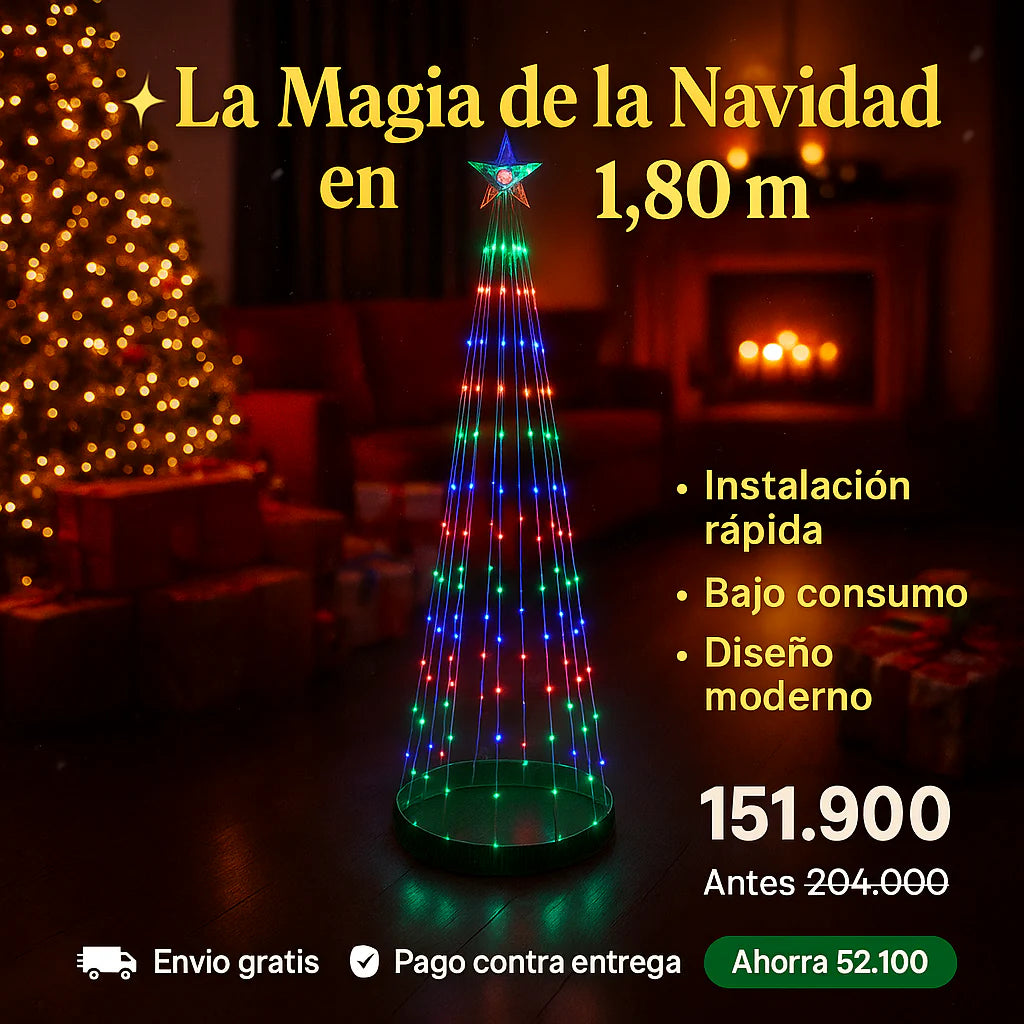 Arbol De Tiras Led de 180metros