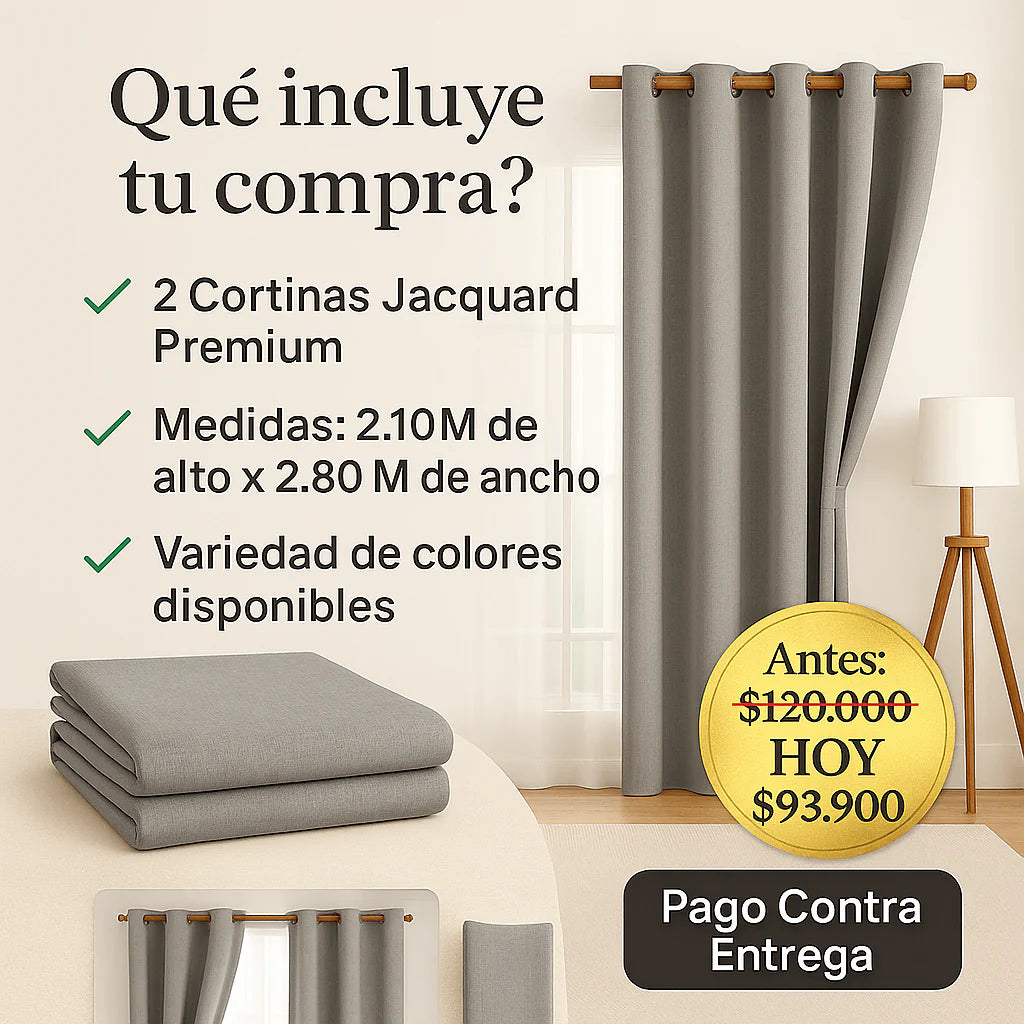 Cortinas jacuard x2