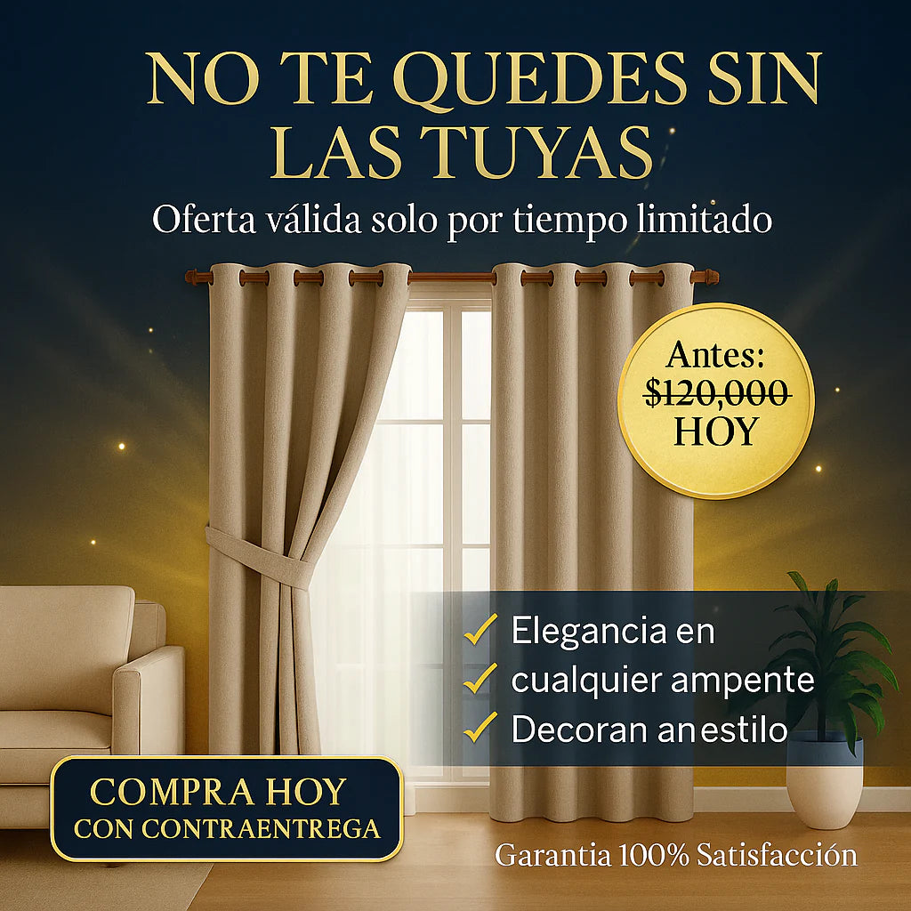 Cortinas jacuard x2