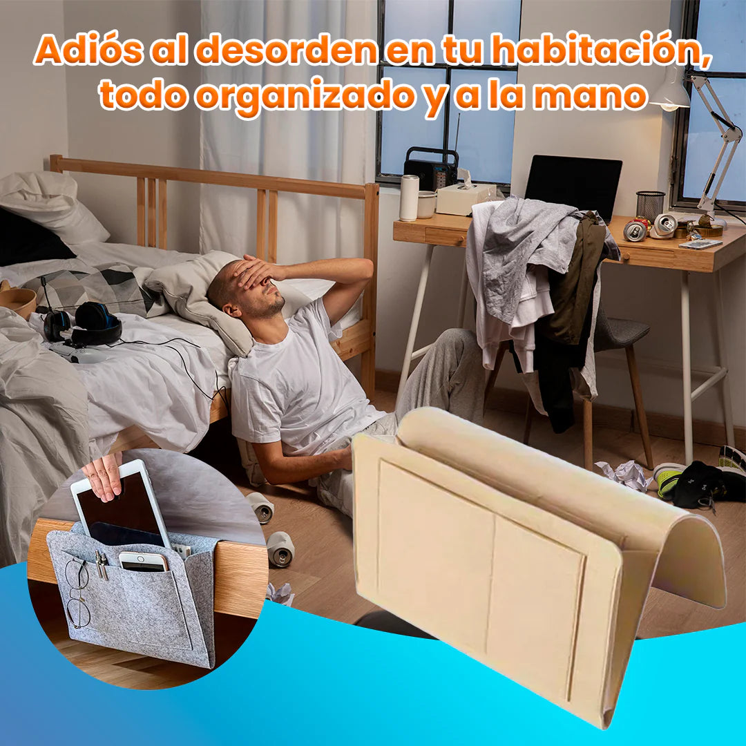 Bolsillo organizador lateral para cama