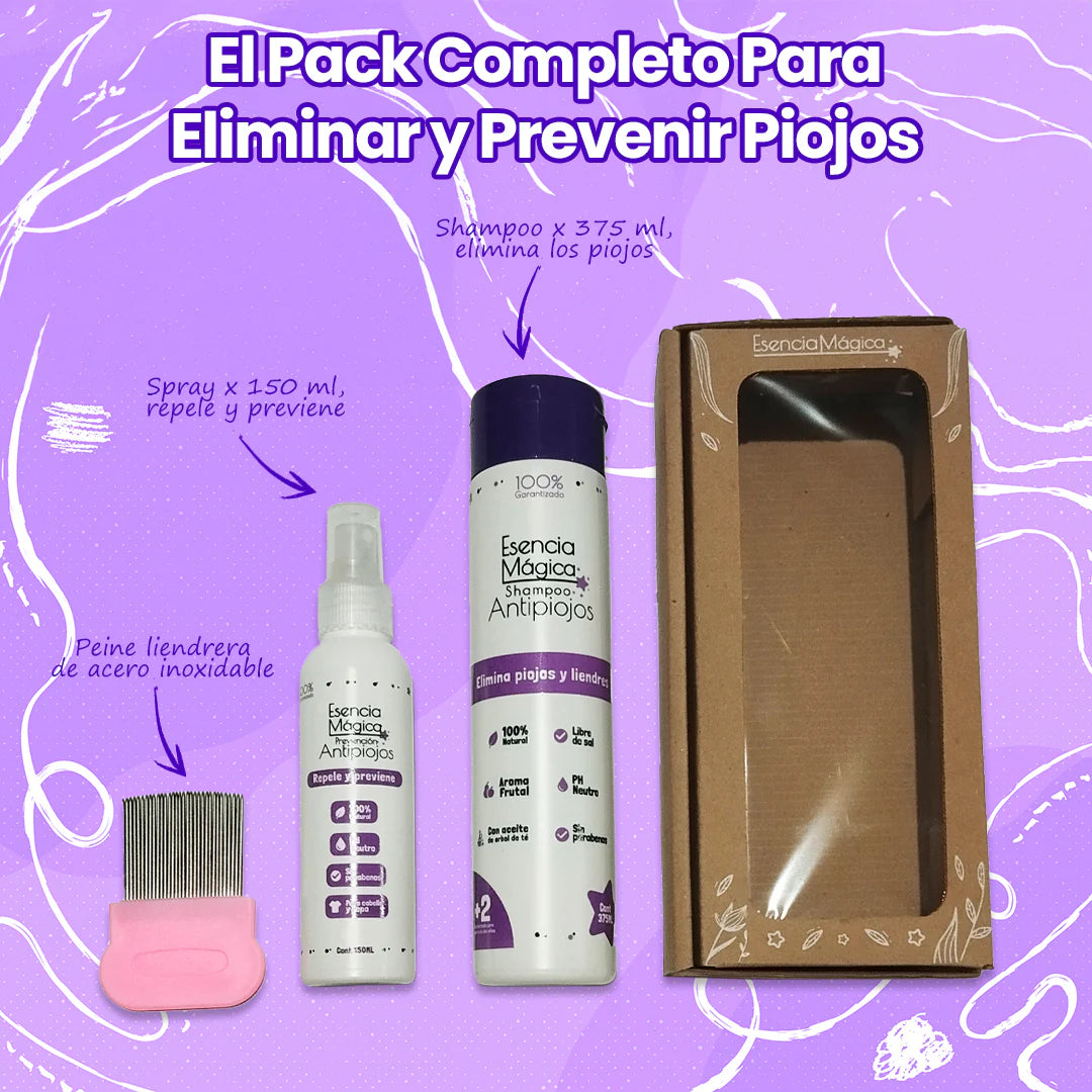 Tratamiento antipiojos 100% natural