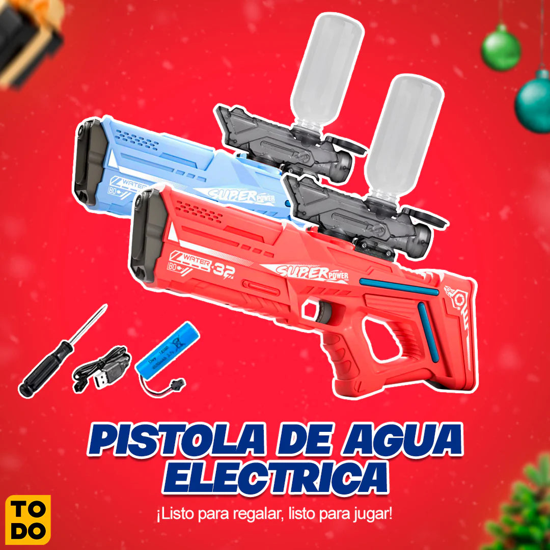 PISTOLA DE AGUA ELÉCTRICA (Chorros Hasta 10 Metros)