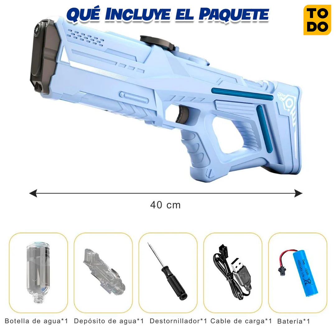 PISTOLA DE AGUA ELÉCTRICA (Chorros Hasta 10 Metros)