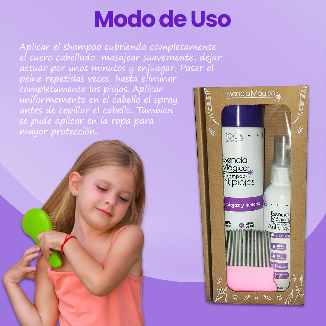 Tratamiento antipiojos 100% natural