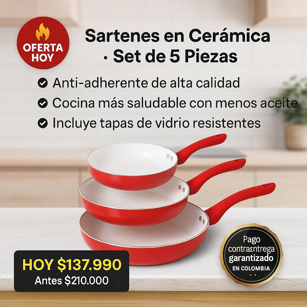 Sete de sartenes 5 piezas