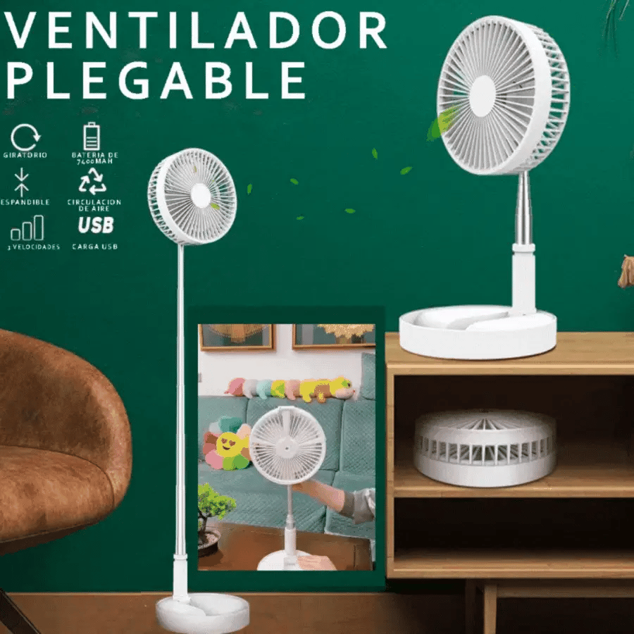 MAX VENTILADOR PORTÁTIL Y PLEGABLE