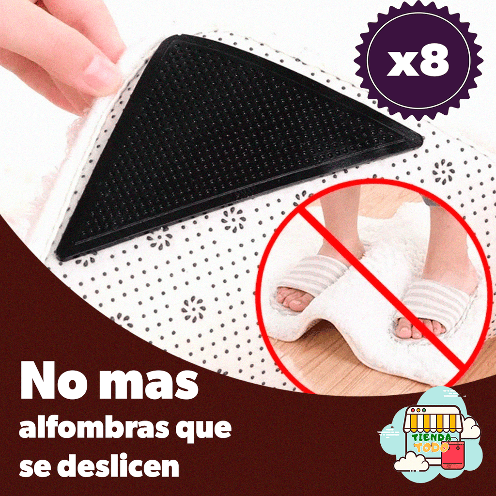 SET x 8 piezas de Agarres Antideslizantes para Alfombras