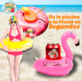 Toma Tus Bebidas a lo Americano [Porta Vasos Inflable - Set x 8]