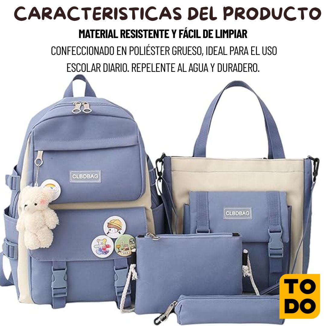 COMBO x 5 BOLSOS + ACCESORIOS