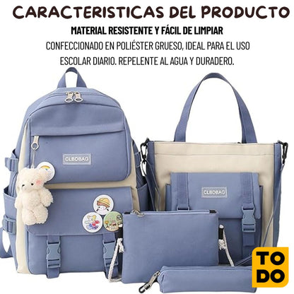 COMBO x 5 BOLSOS + ACCESORIOS