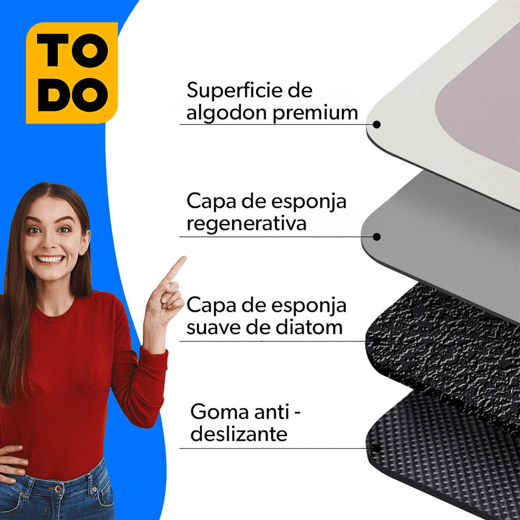 Tapetes Absorbentes (INCLUYE 2 TAPETES)