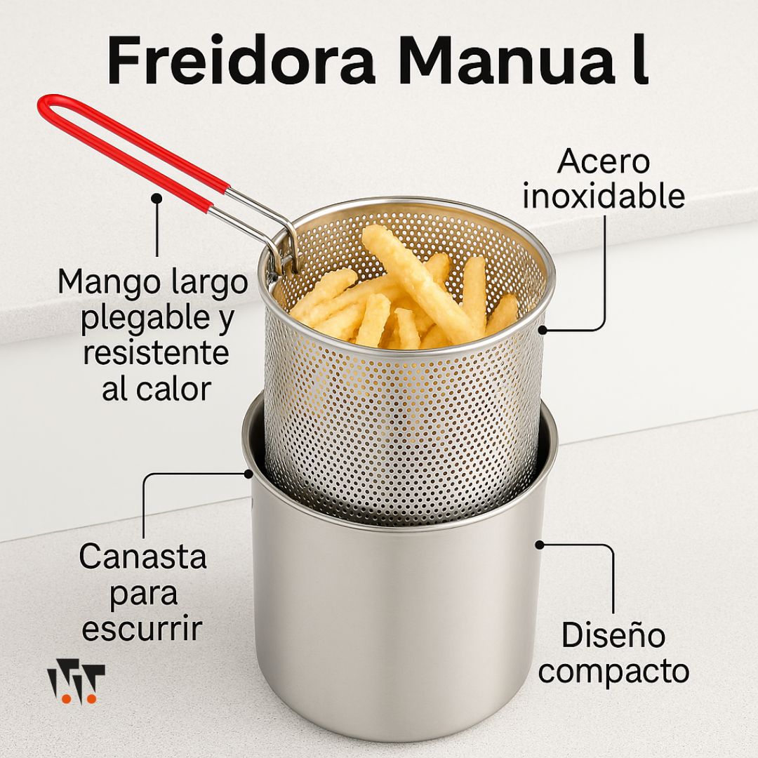 Olla Freidora Profunda [Incluye Canasta Esurridora]