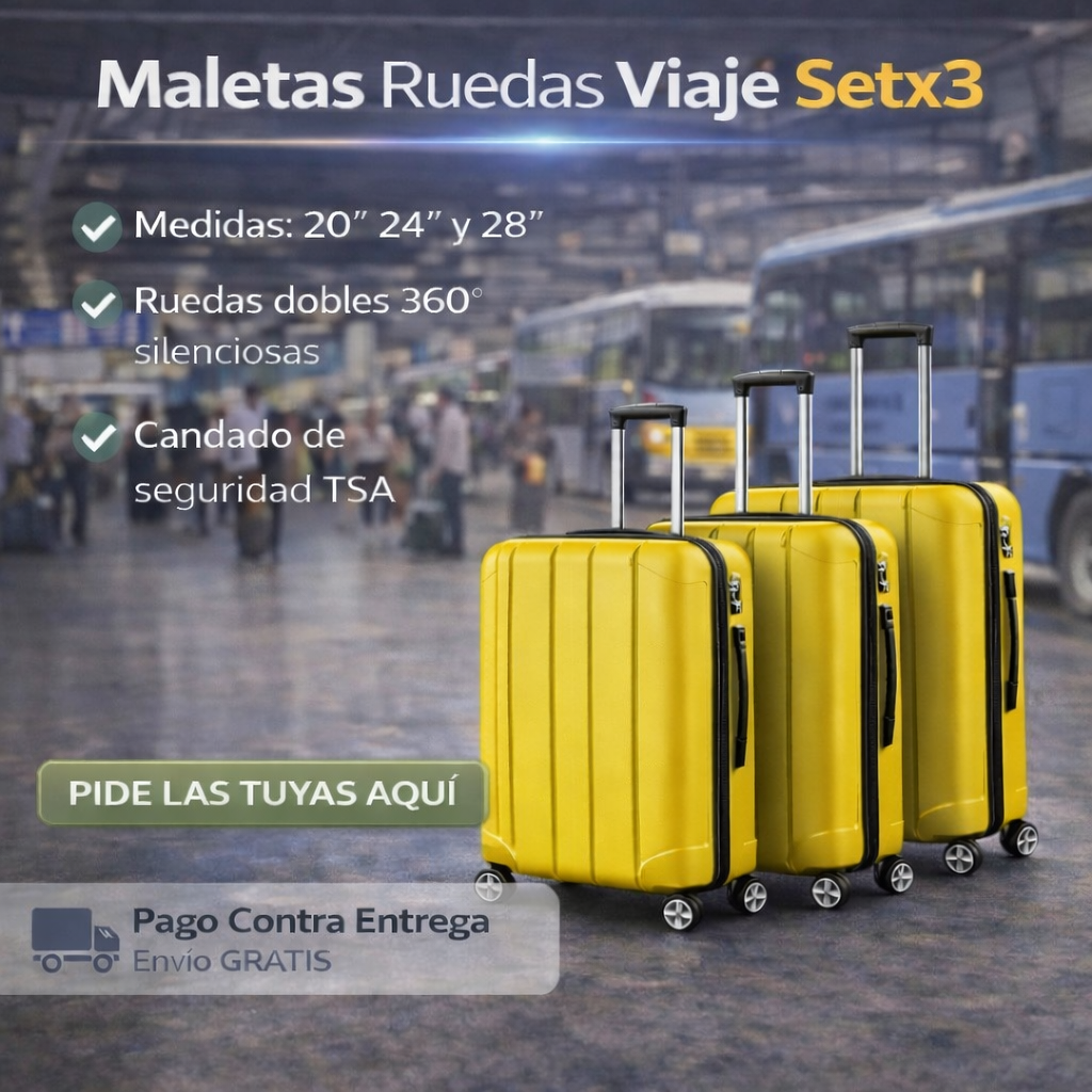 Set x 3 Maletas de Viaje