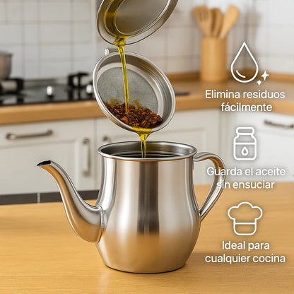 Recicla el Aceite Que Usas Comida Tras Comida (Olla de 48 Onzas)