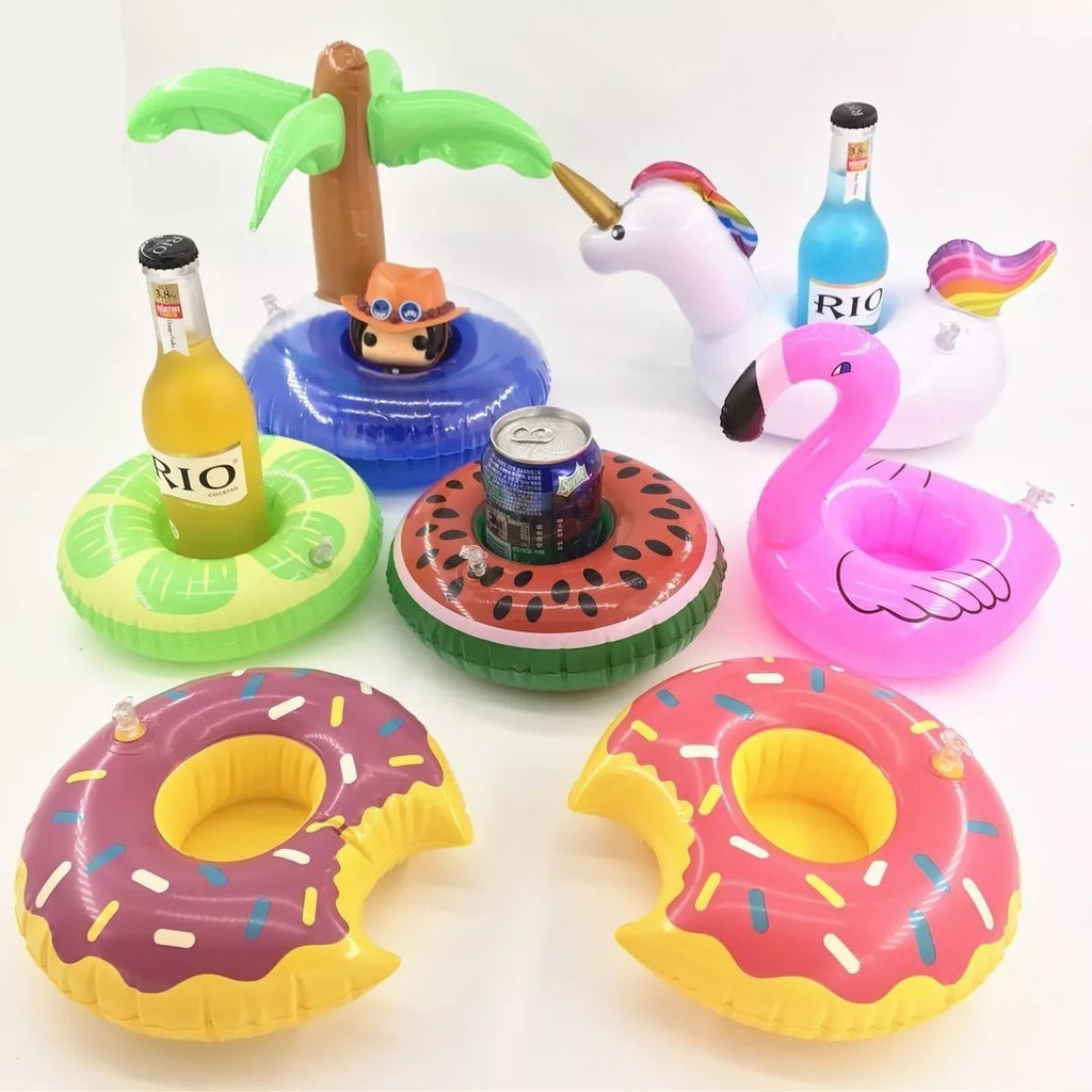 Toma Tus Bebidas a lo Americano [Porta Vasos Inflable - Set x 8]