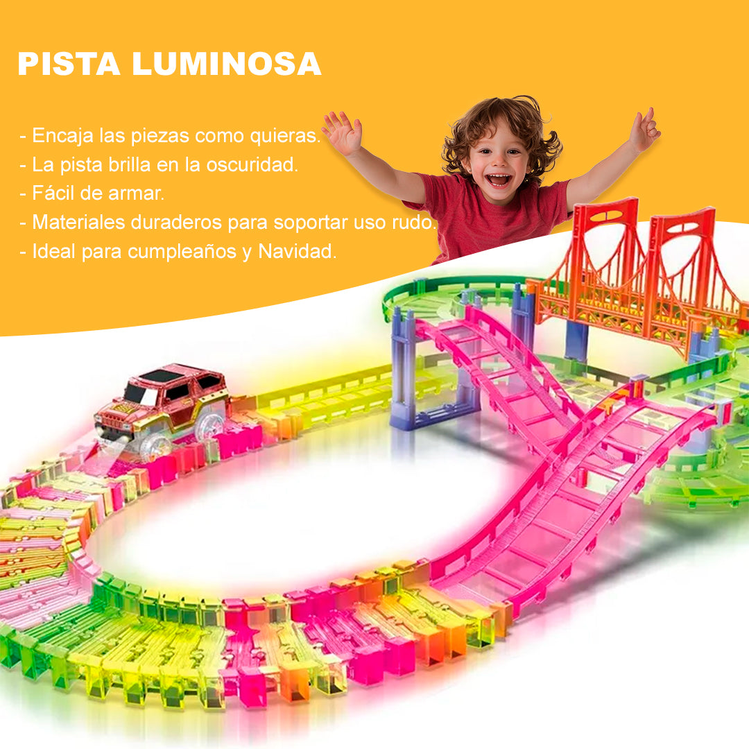 🔥 Pista de Carreras Luminosa ¡Producto en Tendencia!