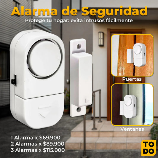 Alarma de seguridad antirrobo para puertas y ventanas