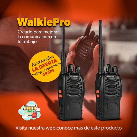 2 Radios + 2 Auriculares GRATIS (+5km de Distancia)