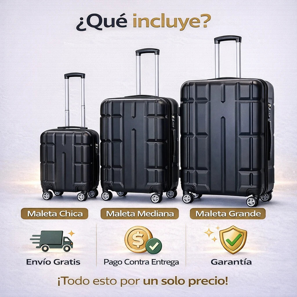Set x 3 Maletas de Viaje