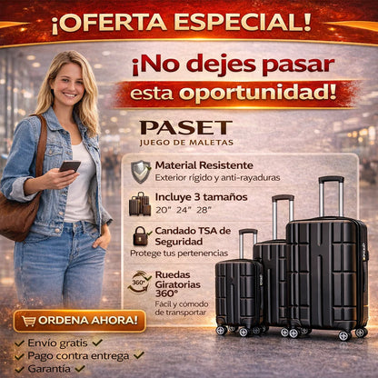 Set x 3 Maletas de Viaje