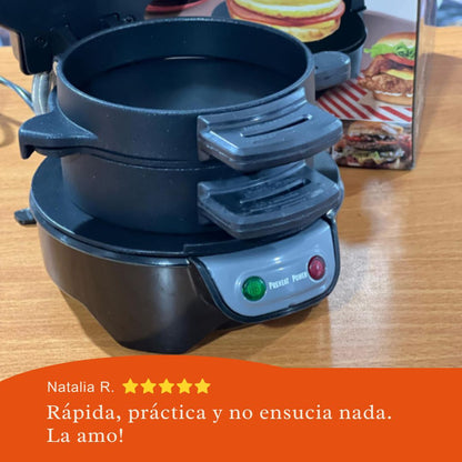 Prepara Burguers y Sanduches deliciosos en 5 minutos sin ensuciar tu cocina