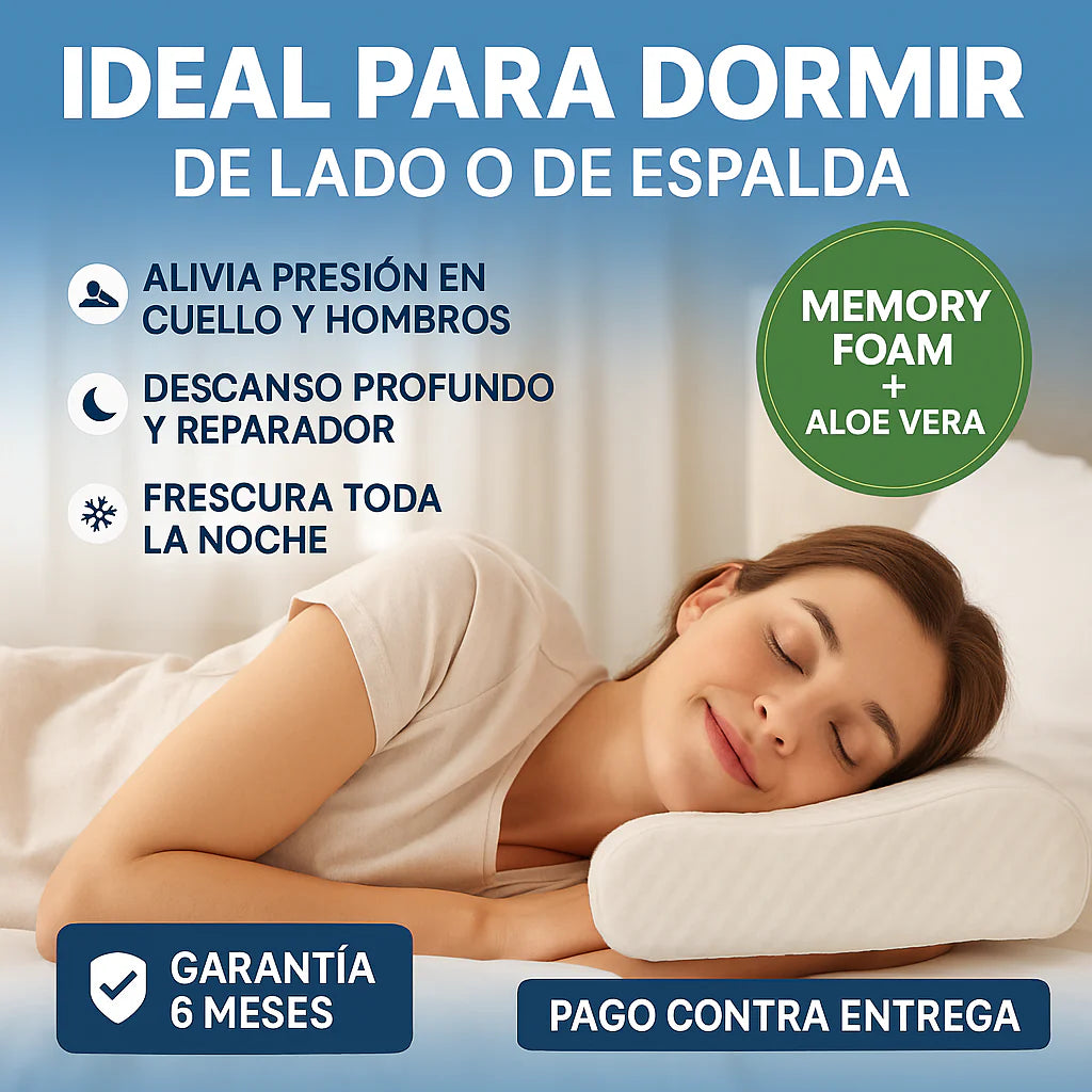 Almohada Aloe Ortopedica Memory Pillow