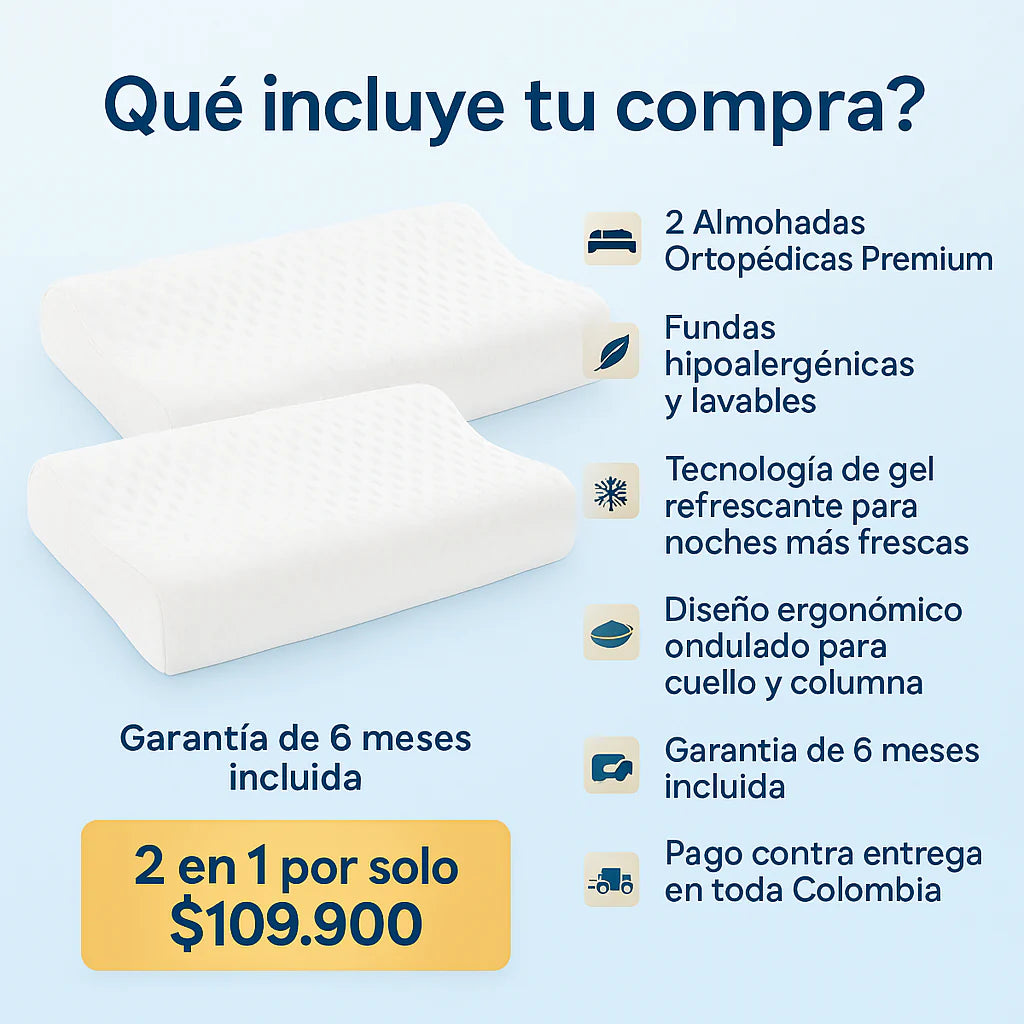 Almohada Aloe Ortopedica Memory Pillow