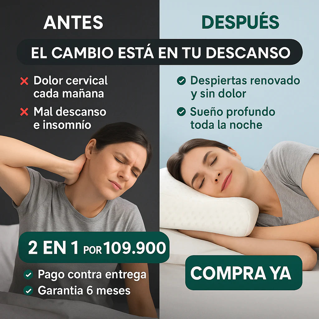 Almohada Aloe Ortopedica Memory Pillow