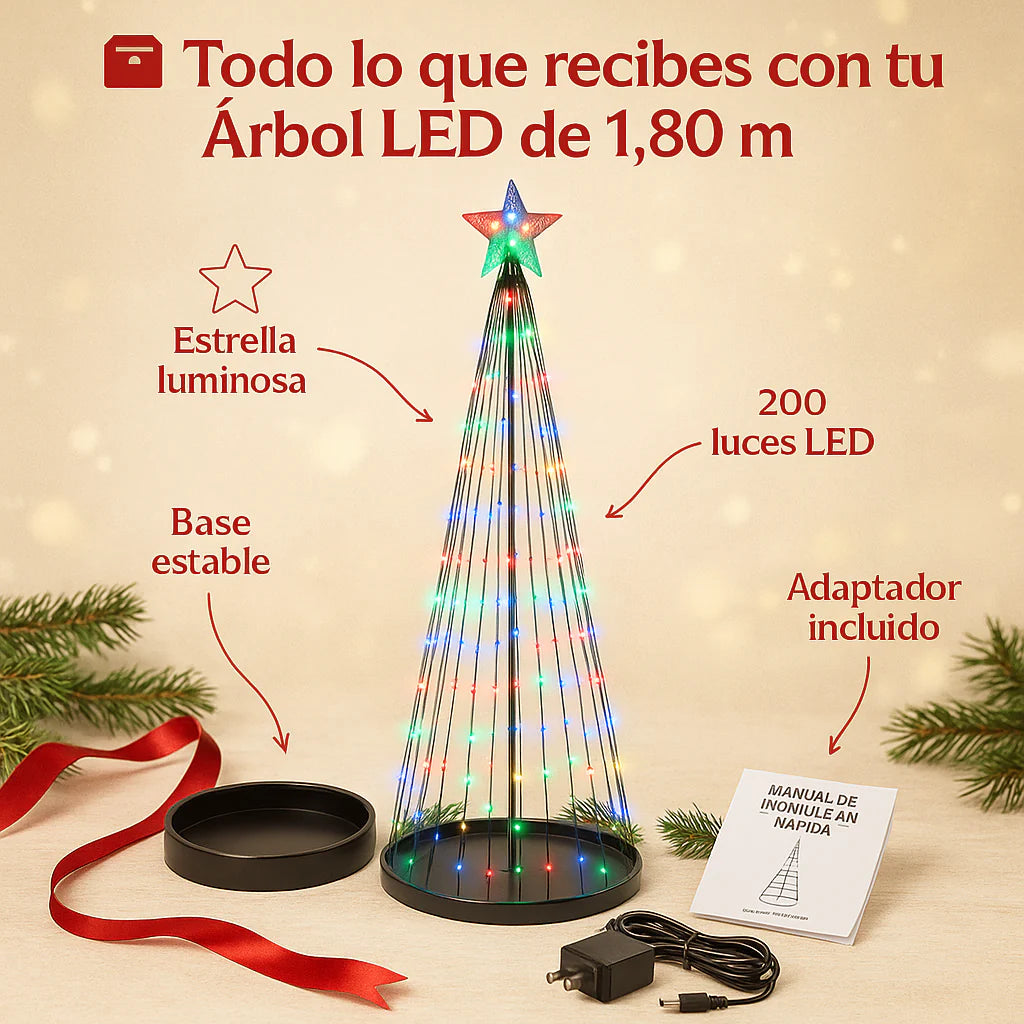 Arbol De Tiras Led  de 180metros