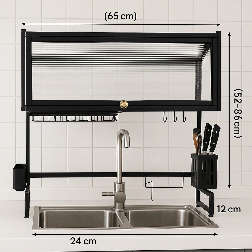 Escurridor De Loza Con Tapa Un Nivel