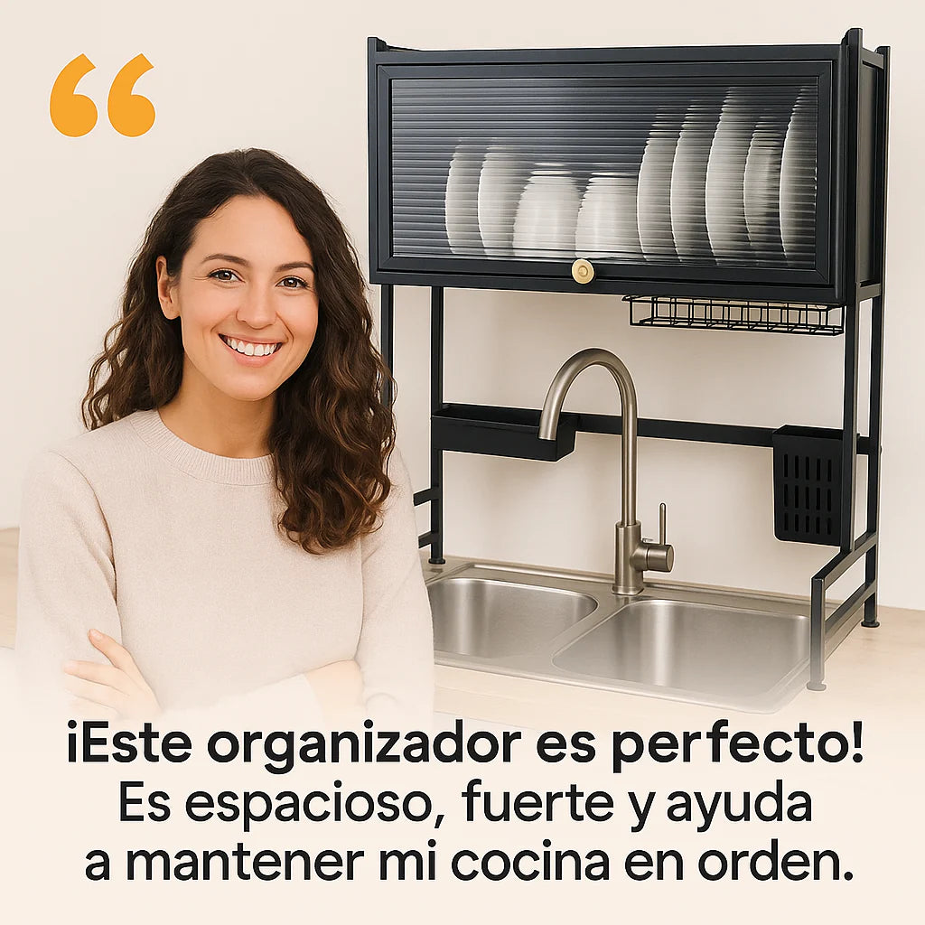 Escurridor De Loza Con Tapa Un Nivel