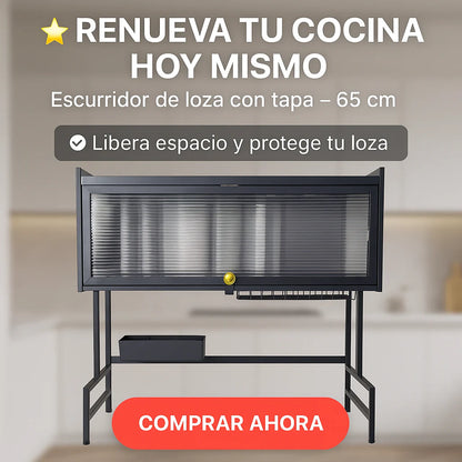 Escurridor De Loza Con Tapa Un Nivel