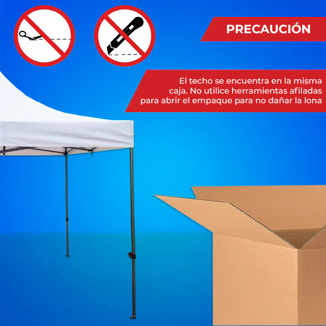Carpa de 3 x 3 [Estructura Resistente con 2 Años de Garantía]