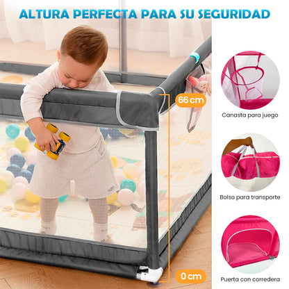 Corral de juegos [+50 pelotas + Maletin]