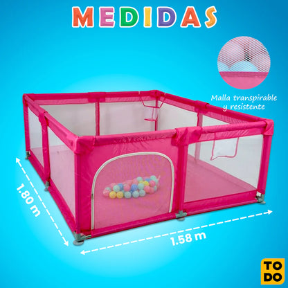 Corral de juegos [+50 pelotas + Maletin]