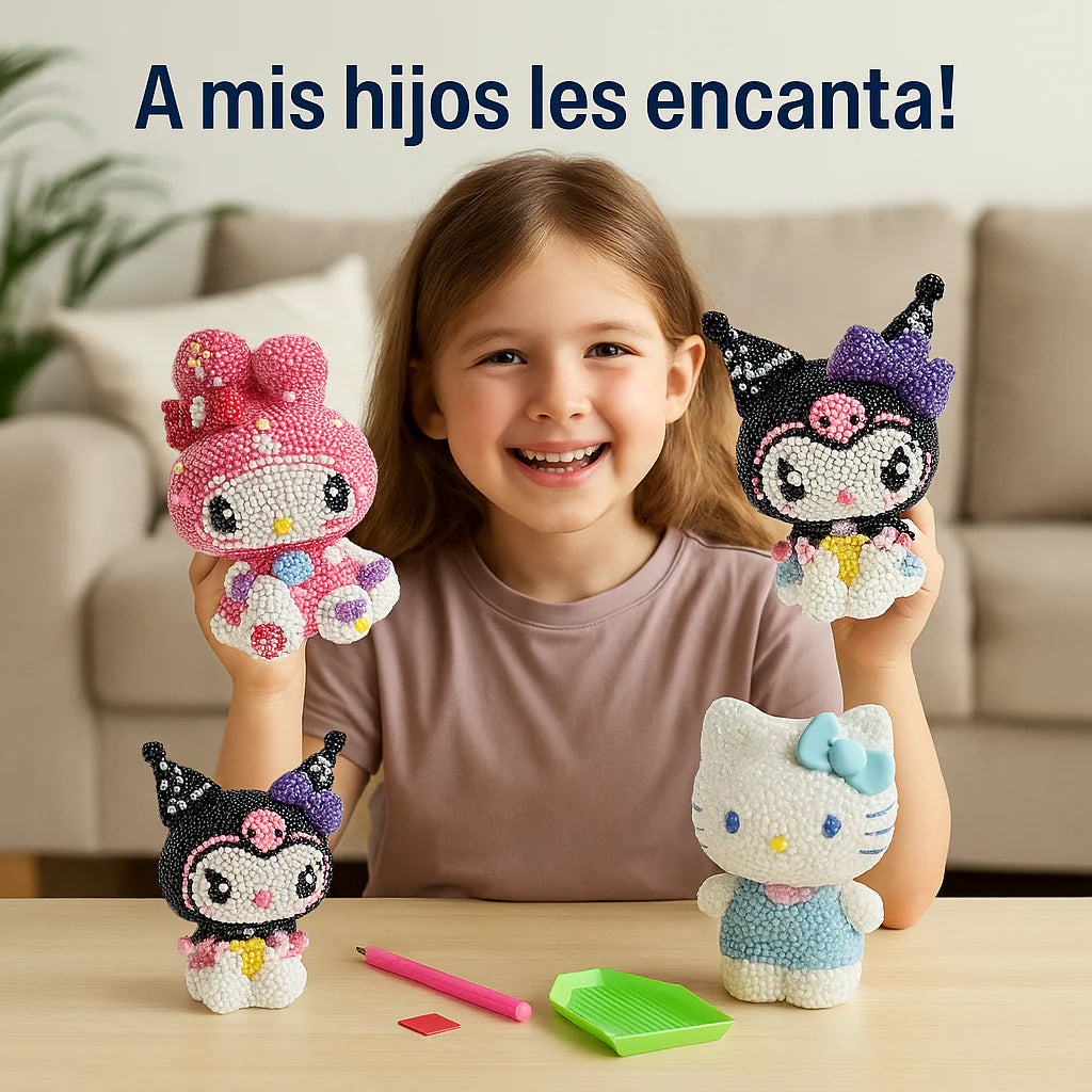 Alcancía Kawaii con Diamantes 3D [Quincena]