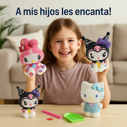 Alcancía Kawaii con Diamantes 3D [Quincena]