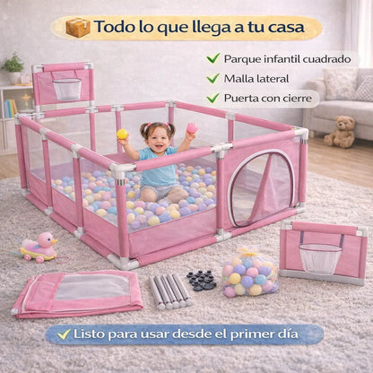 Parque Infantil Cuadrado 30 Pelotas
