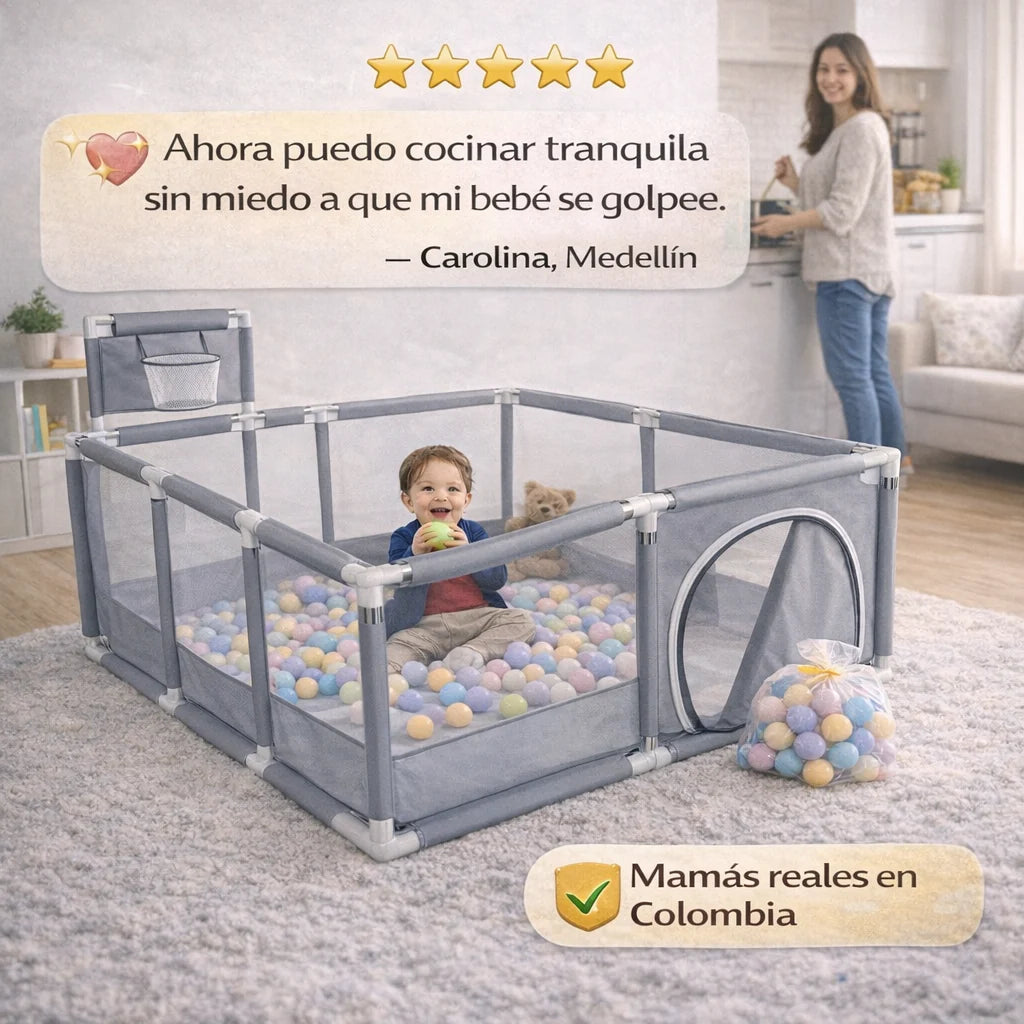Parque Infantil Cuadrado 30 Pelotas