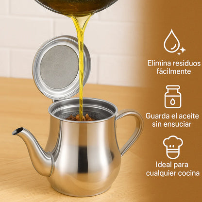Recicla el Aceite Que Usas Comida Tras Comida (Olla de 48 Onzas)
