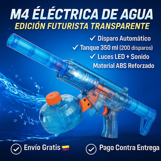 "Pistola Rifle De Agua Con Luz "