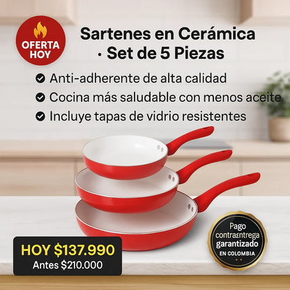 Sete de sartenes 5 piezas