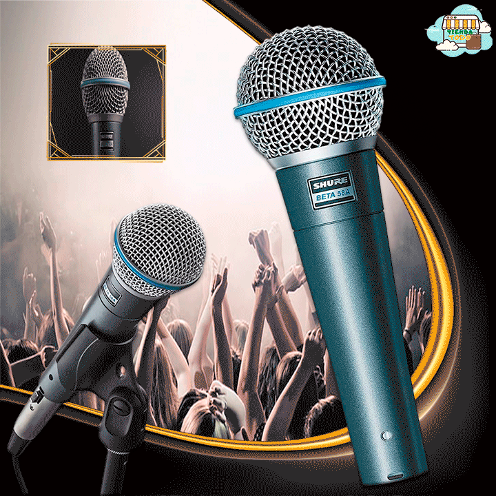50% OFF MICROFONO SHURE BETA 58A - CABLE DE 5 METROS